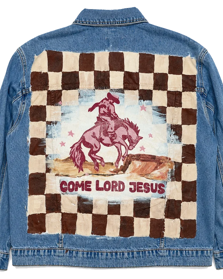 Faithful & True — hand-painted jacket